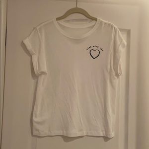 Lululemon Cropped “lead with the ♥️” Shirt